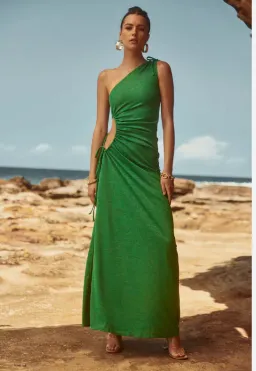 Sonya Moda Nour Maxi Dress In Forest Green Size AU 10 for rent on The Volte - image 1