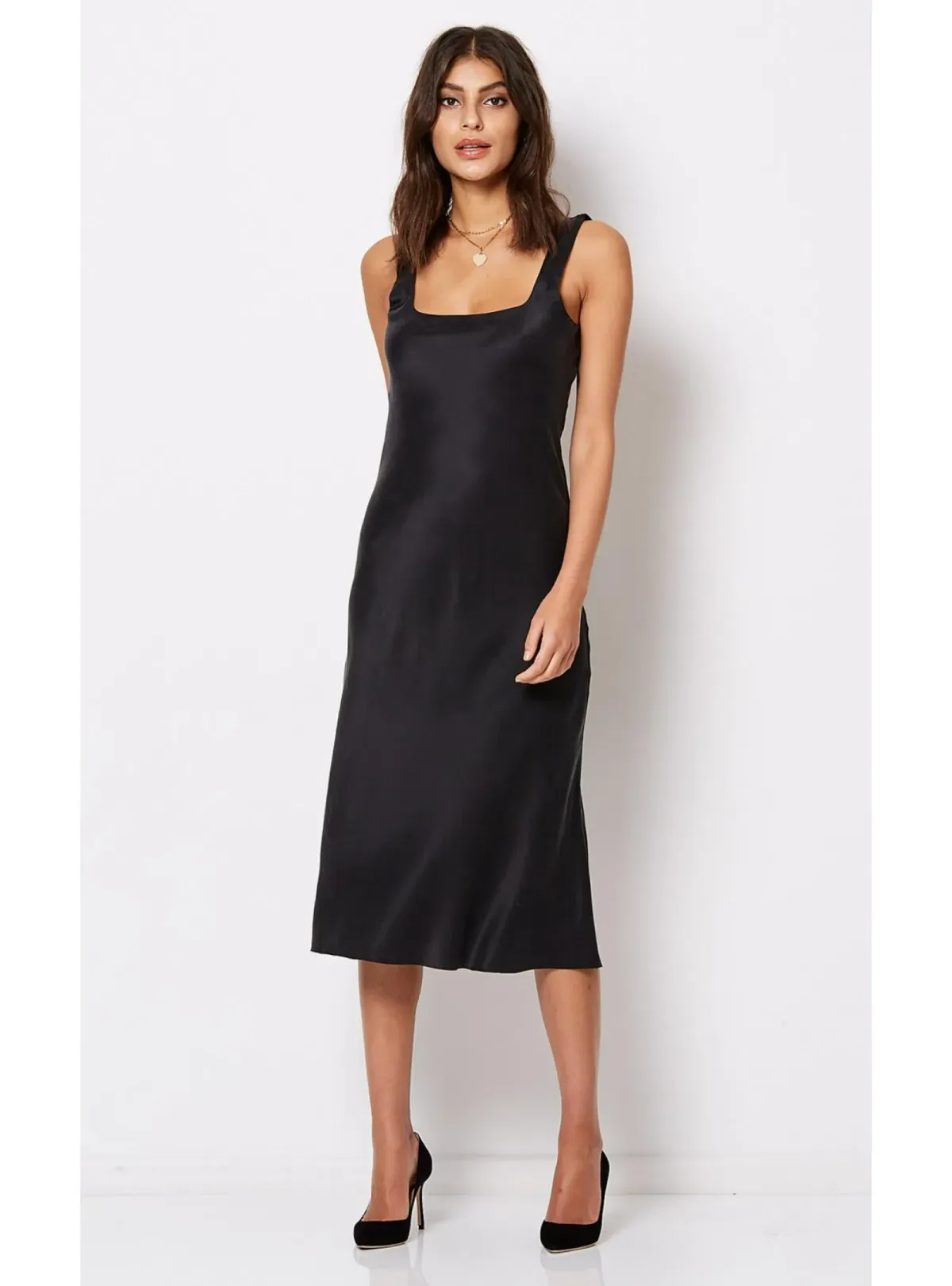 Bec & Bridge Linda Bias Midi Dress Black Size AU 10 - Image 1