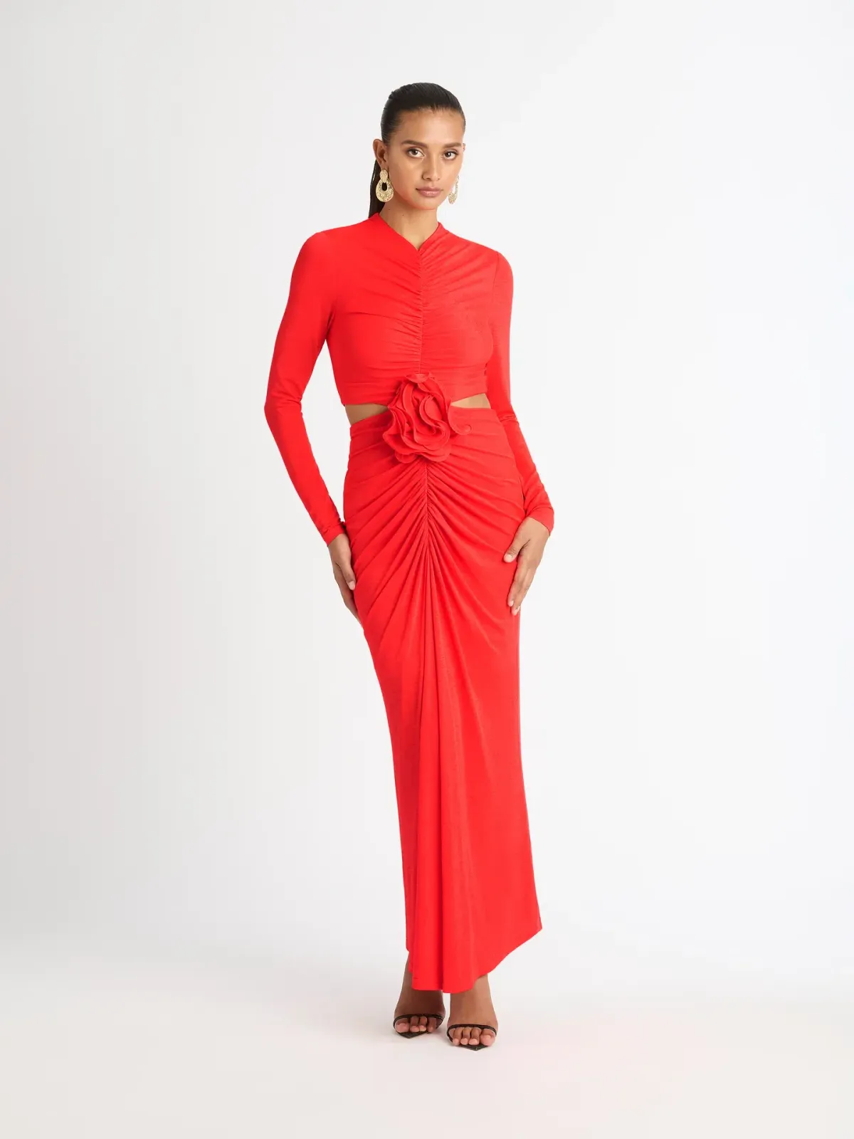 Sheike Signature Maxi Dress Red Size AU 6 - Image 1