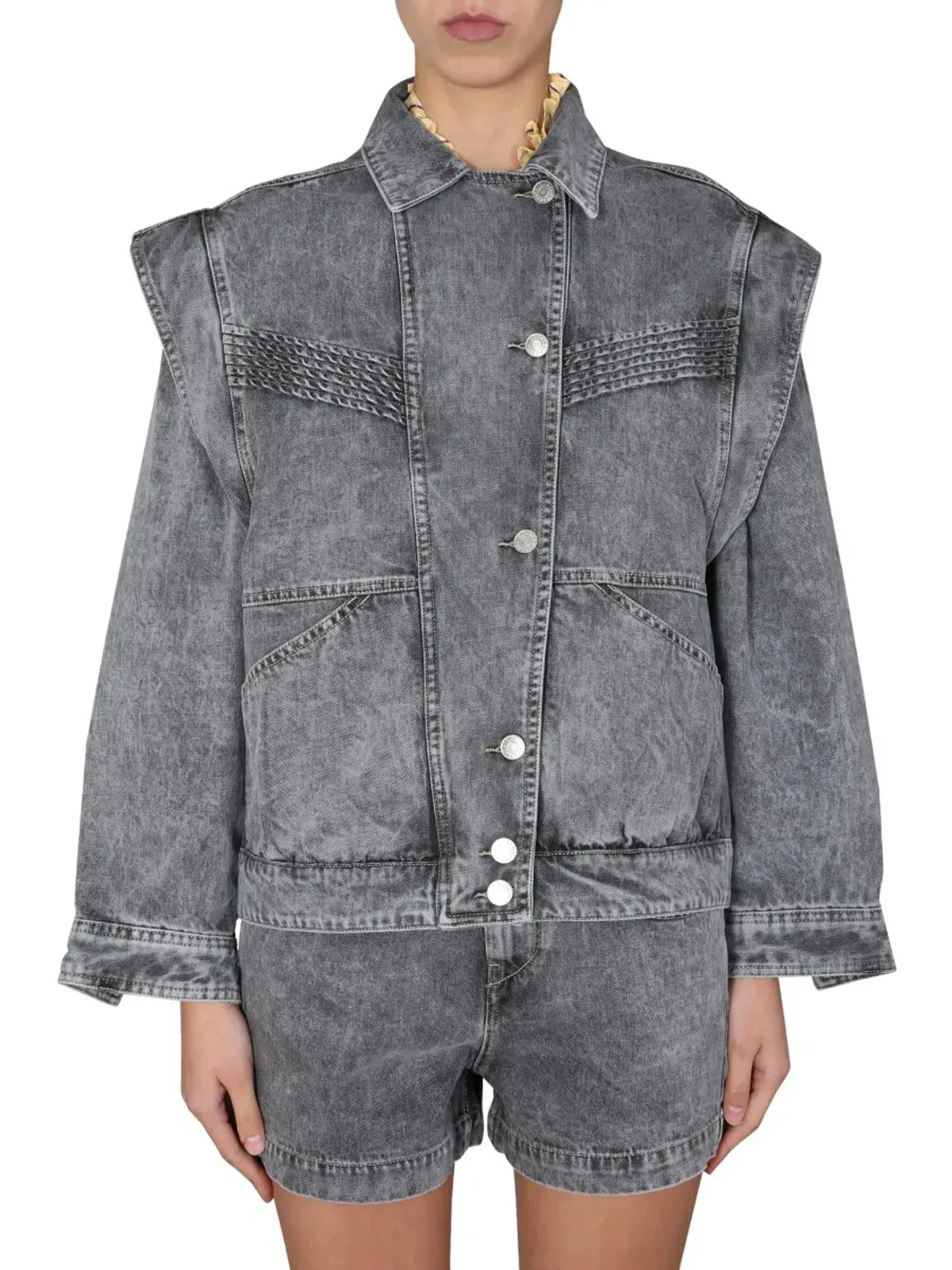 Isabel Marant Etoile Harmon Jacket Grey Size 8 - Image 2