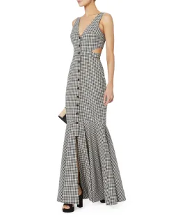 Marissa Webb Judith Gingham Maxi Dress Print Size XS / AU 6 for rent on The Volte - image 1