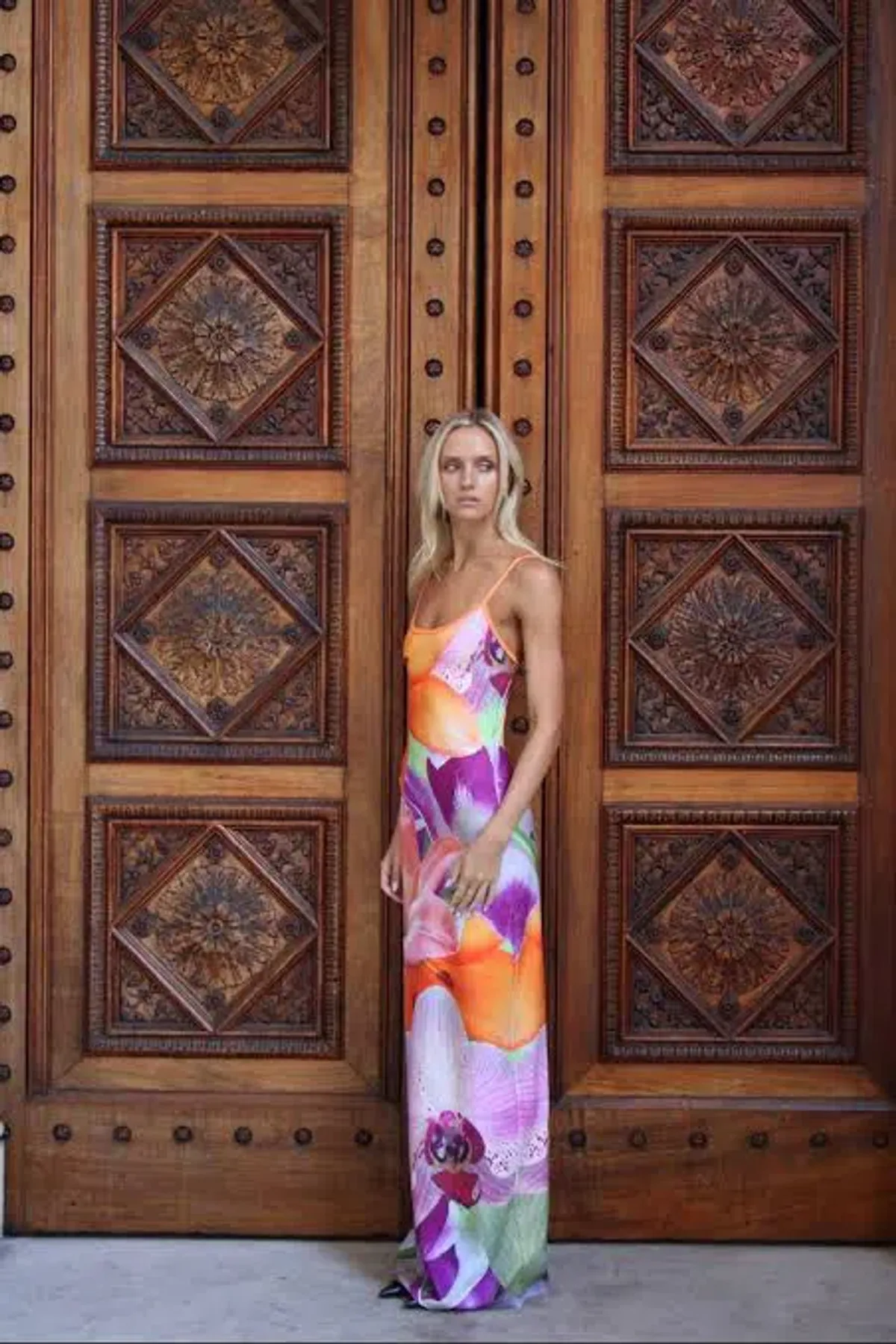 With Harper Lu Riviera Slip Dress Floral Size XS / AU 6 - Image 1