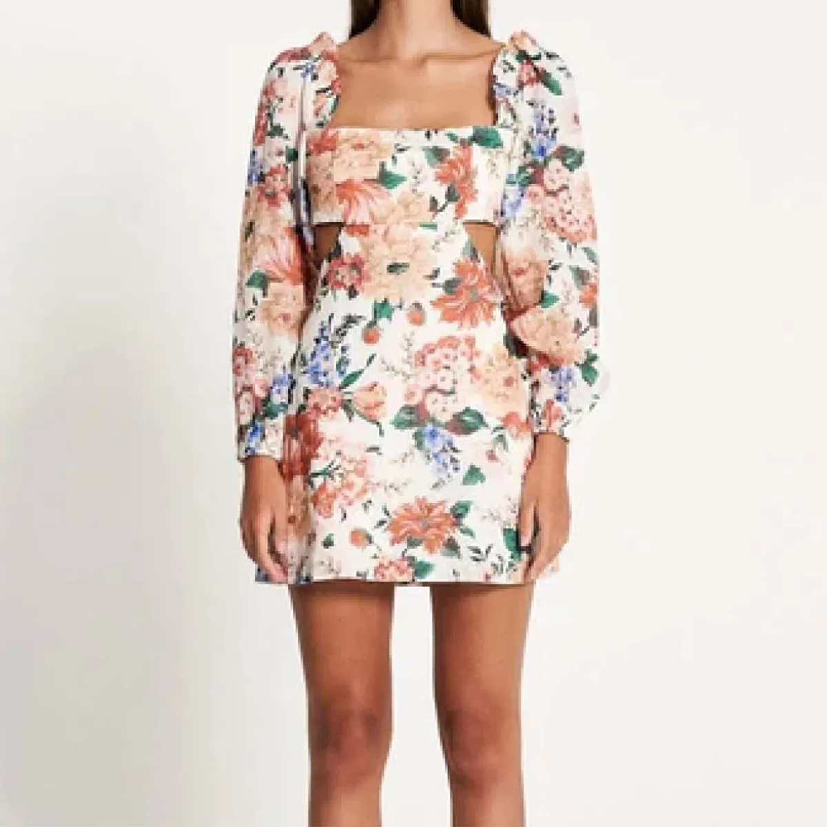 Sofia The Label Goldie Cut Out Mini Dress Floral Size S / AU 8 - Image 2