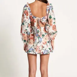 Sofia The Label Goldie Cut Out Mini Dress Floral Size S / AU 8 for rent on The Volte - image 3