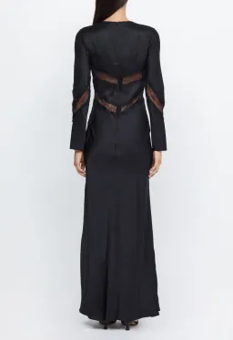 Bec & Bridge Spencer Lace Long Sleeve Maxi Dress in Black Size 6 / XS for rent on The Volte - image 3