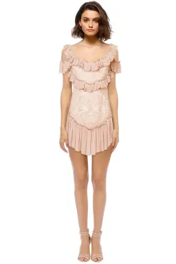 Alice McCall Lovebirds Dress in Rose Nude Size 4 for rent on The Volte - image 1