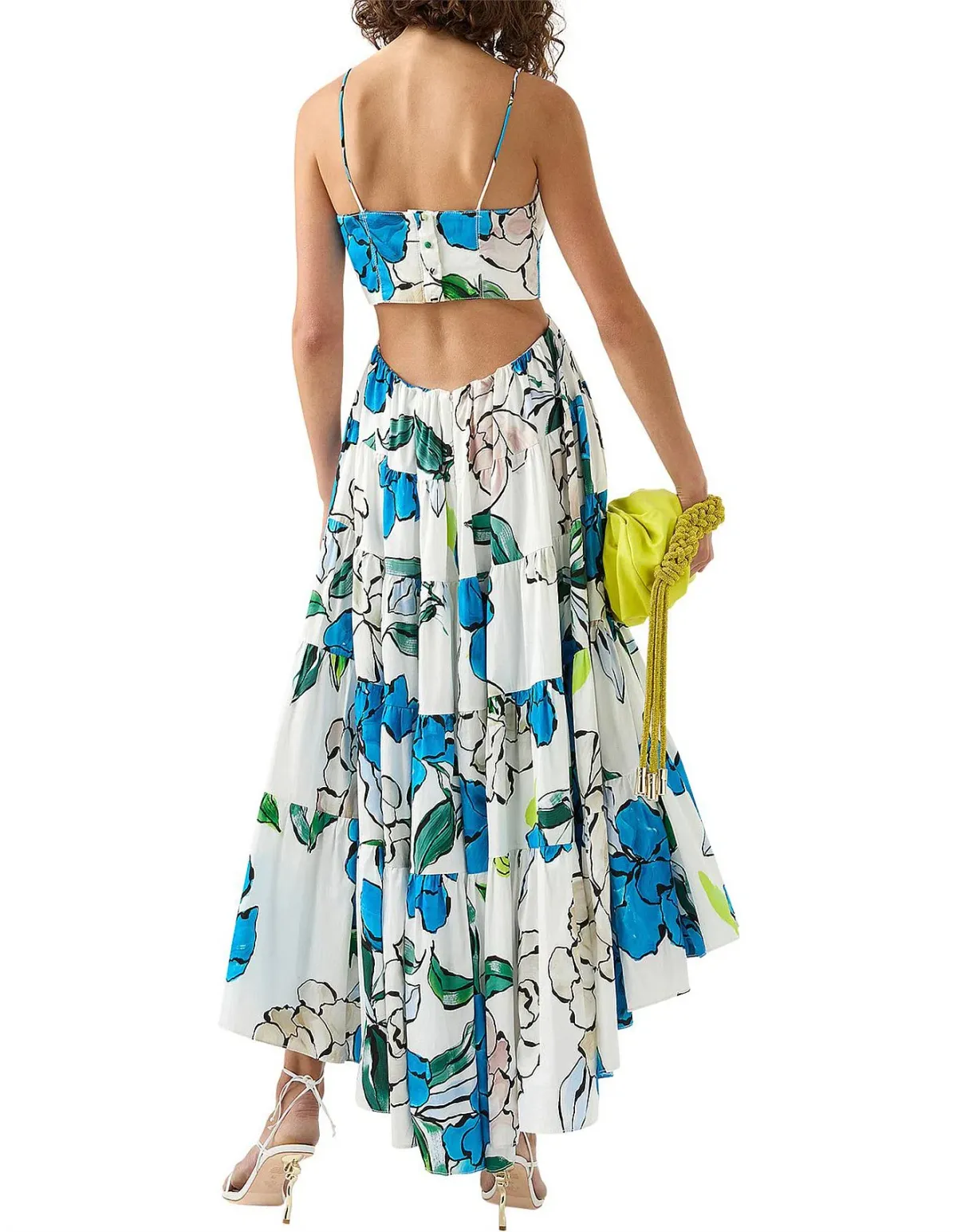 Aje Botanical Tiered Midi Dress Size 8 - Image 2