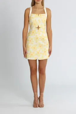 By Johnny Callie Mini Sun Dress Floral Yellow Size 8 for rent on The Volte - image 1
