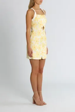 By Johnny Callie Mini Sun Dress Floral Yellow Size 8 for rent on The Volte - image 2