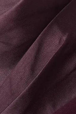 Solace London Carmen Off-the-shoulder Gathered Satin And Crepe Maxi Dress Purple Size AU 8 for rent on The Volte - image 3