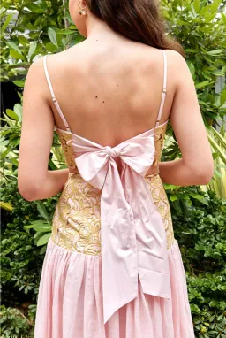 Alemais Anthea Tie Back Crop And Broderie Skirt Set Pink Size AU 14  for rent on The Volte - image 6