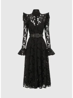 Leo Lin Aliyah Dress Black Size AU 12 for rent on The Volte - image 5