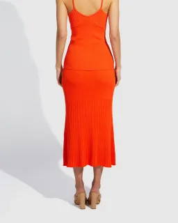 Alice McCall Michelle Knit Skirt Orange Size AU 8 for rent on The Volte - image 2