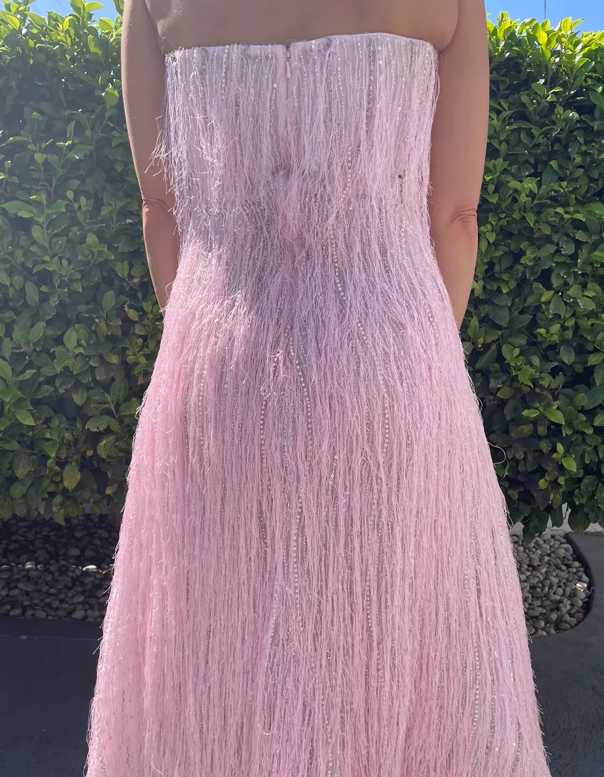 Rachel Gilbert Rollo Midi Dress Pink Size AU 12 - Image 3