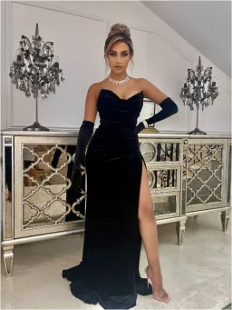 Abyss by Abby Kollin Dress Black Size S/Au 8 for rent on The Volte - image 3