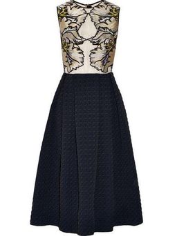 Erdem Shirlette Embroidered Organza And Matelassé Dress Size 12 for rent on The Volte - image 2