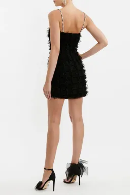 Rebecca Vallance Cherie Amour Mini Dress Black Size 4 for rent on The Volte - image 2