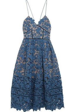 Self Portrait Azealea Dress Blue Size 14 for rent on The Volte - image 3