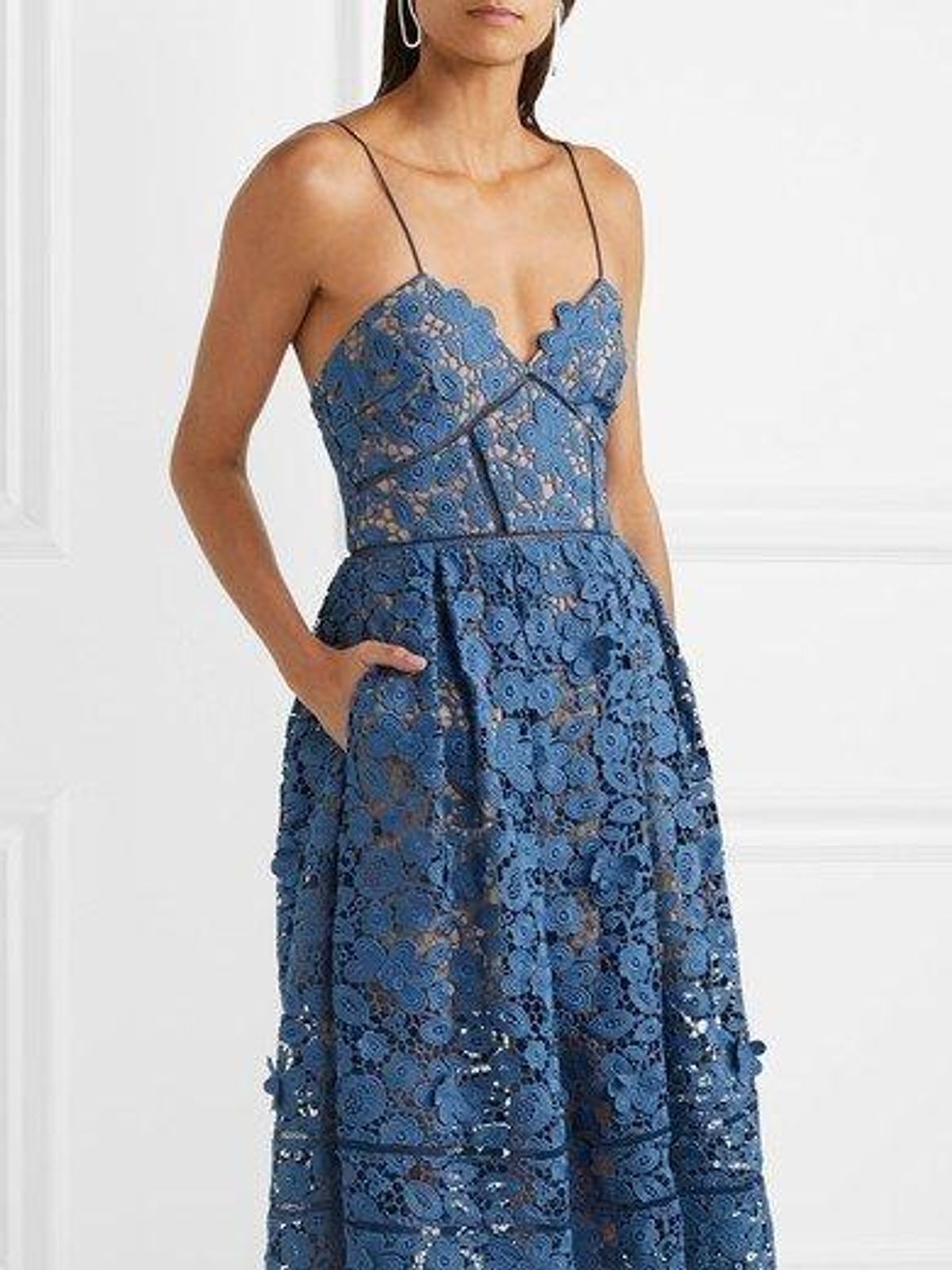 Self Portrait Azealea Dress Blue Size 14 - Image 1
