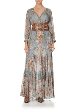 Camilla Le Palais Du Zahir Long Gathered Panel Dress Print Size 14 for rent on The Volte - image 1