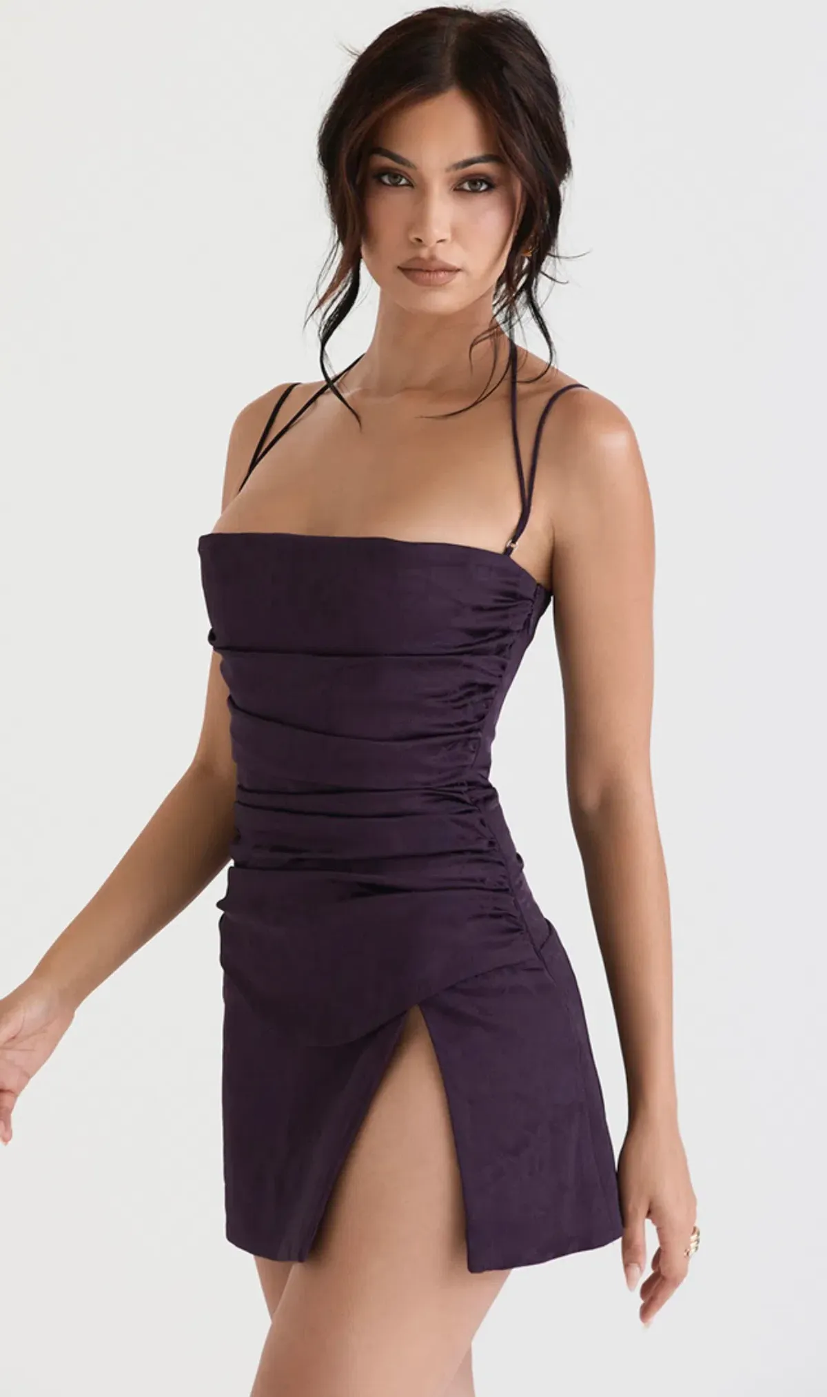 House of CB Melia Corset Mini Dress Purple Size 8 - Image 2