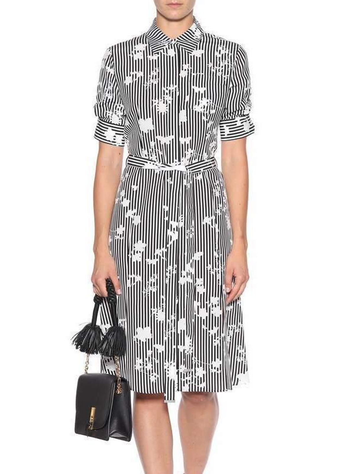 Altuzarra Kieran Dress Black/White Size 14 - Image 1