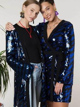 Rixo London Maria Tiger Sequin Dress Size 12 for rent on The Volte - image 2