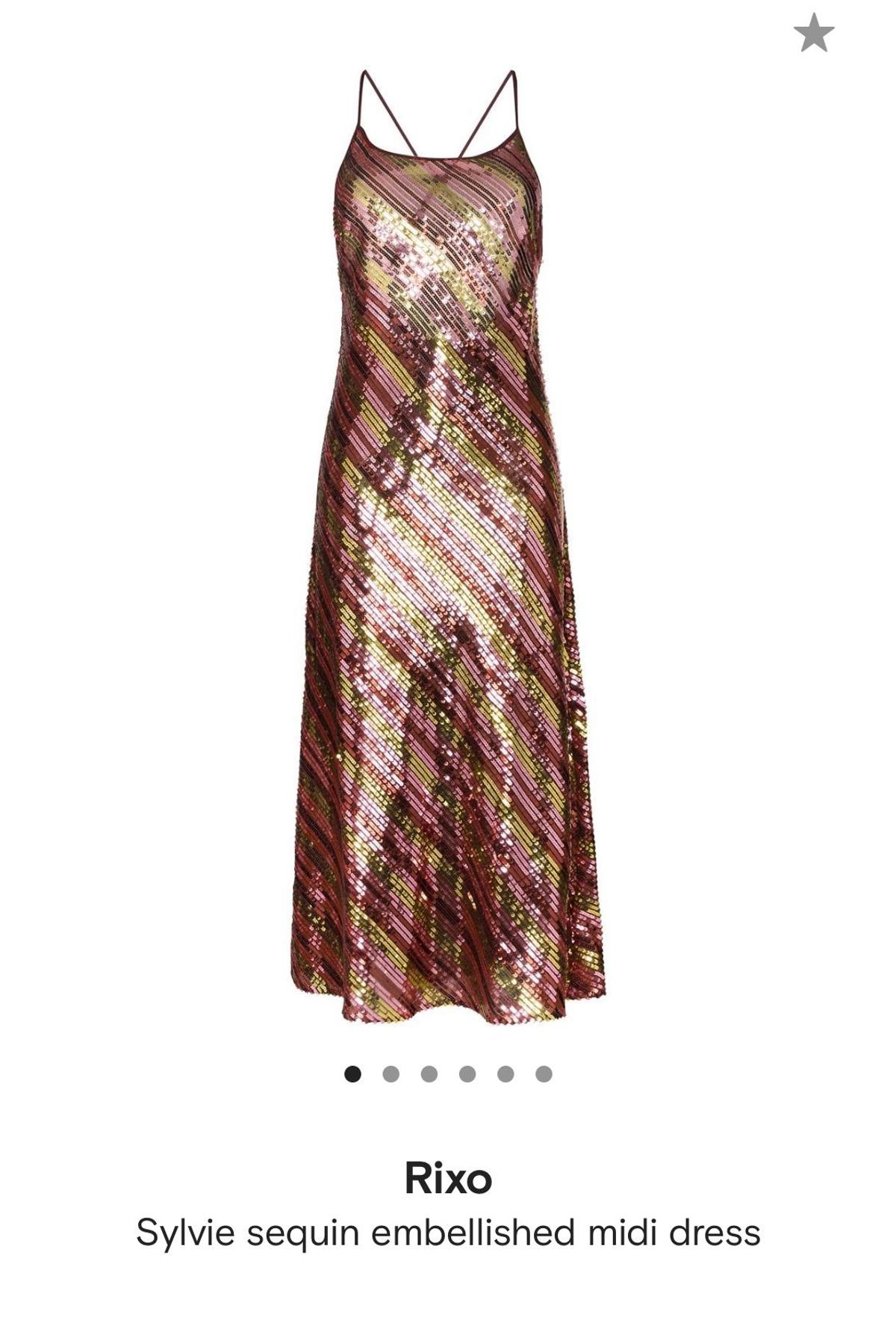 Rixo Sylie sequinned embellished midi dress Size 12 - Image 3