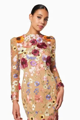 Elliatt Floral Embellished Lace Shannon Dress Floral Size AU 6 for rent on The Volte - image 3