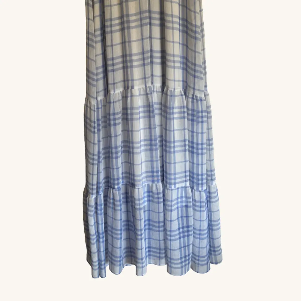 Bec & Bridge Alexa Gingham Maxi Dress Print Size AU 8 - Image 6
