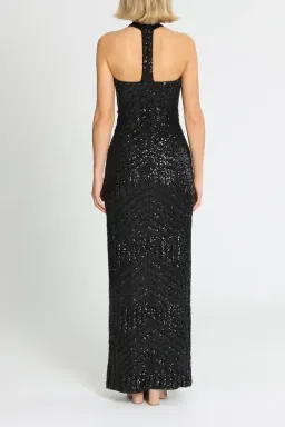 L'amour Diana Halter Gown Black Size AU 20 for rent on The Volte - image 3