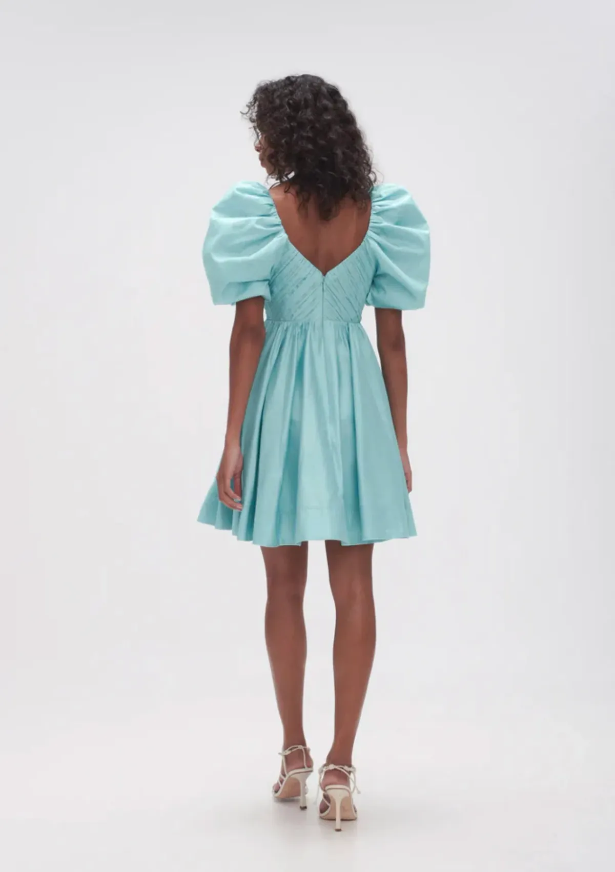 Aje   Gabrielle Plunge Mini Dress   Spearmint Blue   Size 8 / S - Image 3