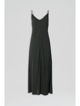 Scanlan Theodore Powdered Viscose Slip Dress in Safari Size AU 6  for rent on The Volte - image 4