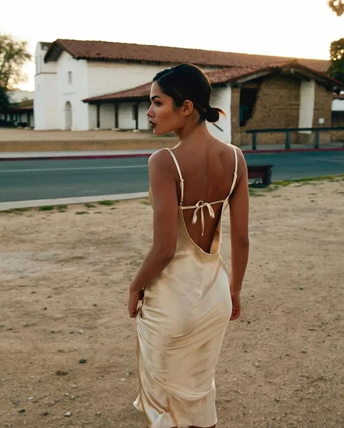 Rat & Boa Sofia Midi Dress Gold Size S / AU 8 - Image 4