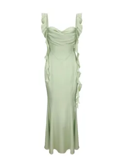 Nana Jacqueline The Caroline Dress Green Size 8 for rent on The Volte - image 4