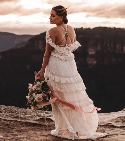 Spell Chloe Gown Cream Size Large / AU 12 for rent on The Volte - image 1