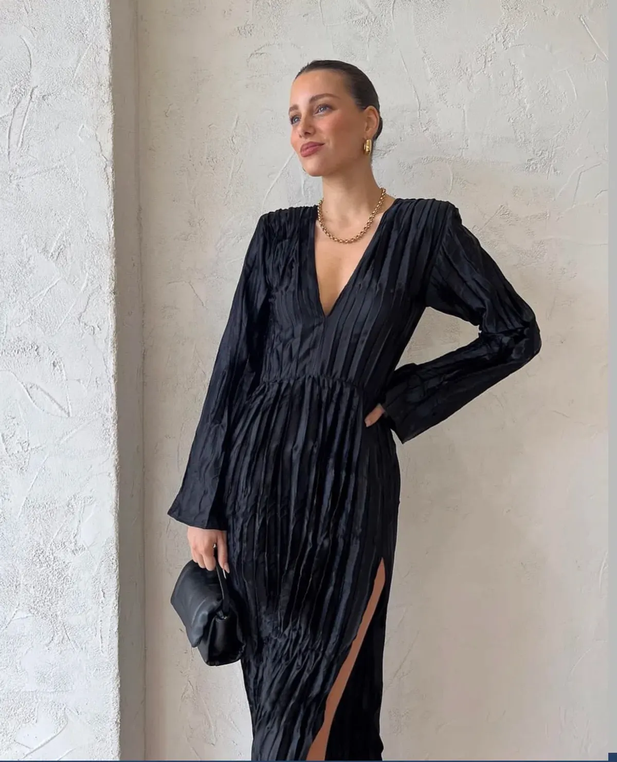 L’Idee Costes Maxi Dress Noir Size 10  - Image 2