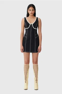 C/MEO Collective Still Here Mini Dress Black Size XS / AU 6 for rent on The Volte - image 1