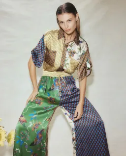 Alemais Birdie Shirt And Pant Set Multi Size AU 8 for rent on The Volte - image 3