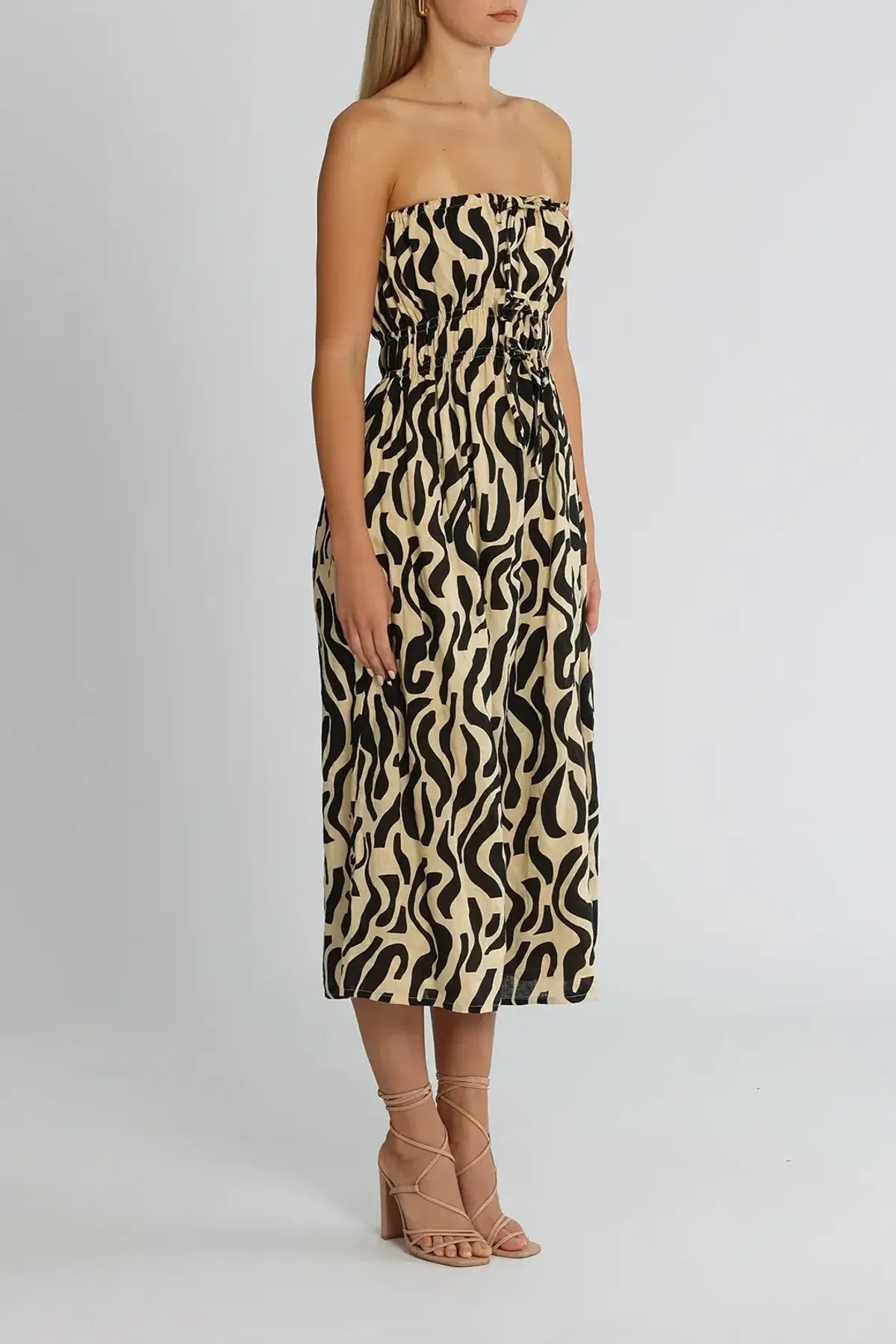 Faithful The Brand Midi Dress Print Size AU 8 - Image 2