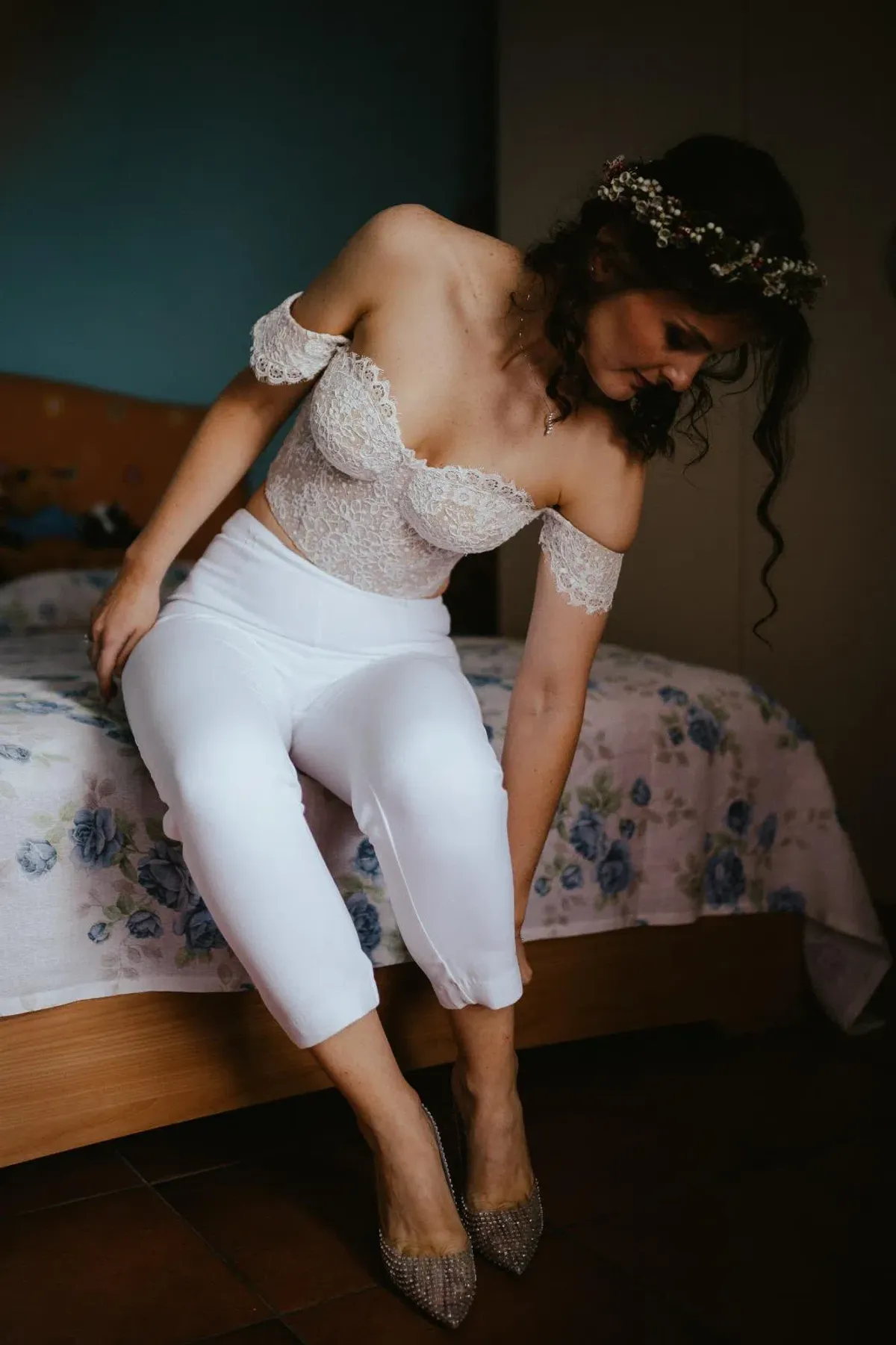 Mila Bridal Separates Ivory White Size 8 - Image 3