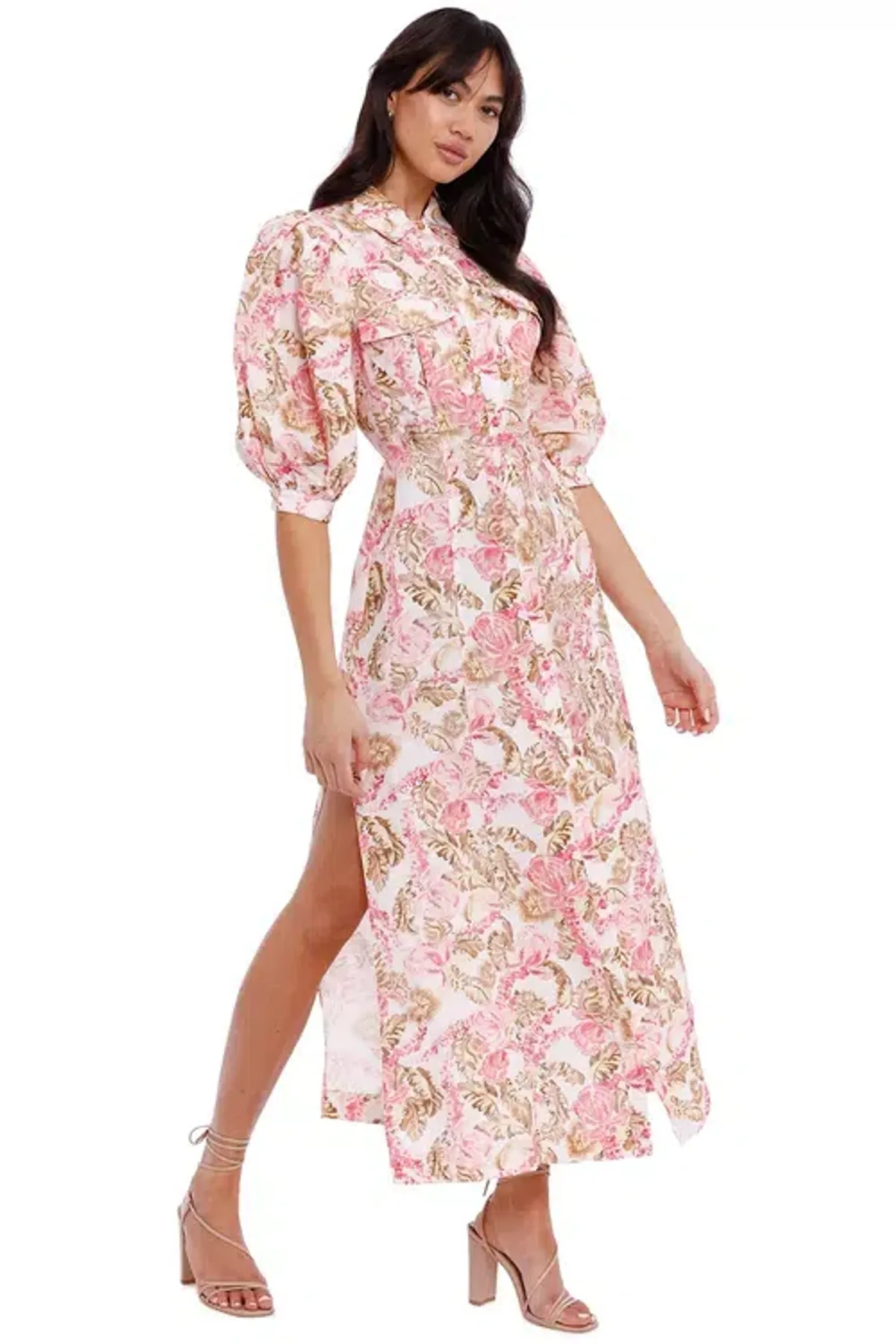 Significant Other Deanna Dress Sangria Floral Size 10 - Image 4