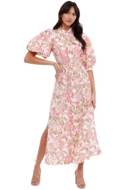 Significant Other Deanna Dress Sangria Floral Size 10 for rent on The Volte - image 2