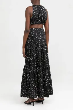 Significant Other Poppy Dress Black Cream Polka Print Size 10 for rent on The Volte - image 3