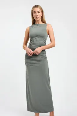 Kookai Alannah Maxi Dress Agave Green Size 6 for rent on The Volte - image 1