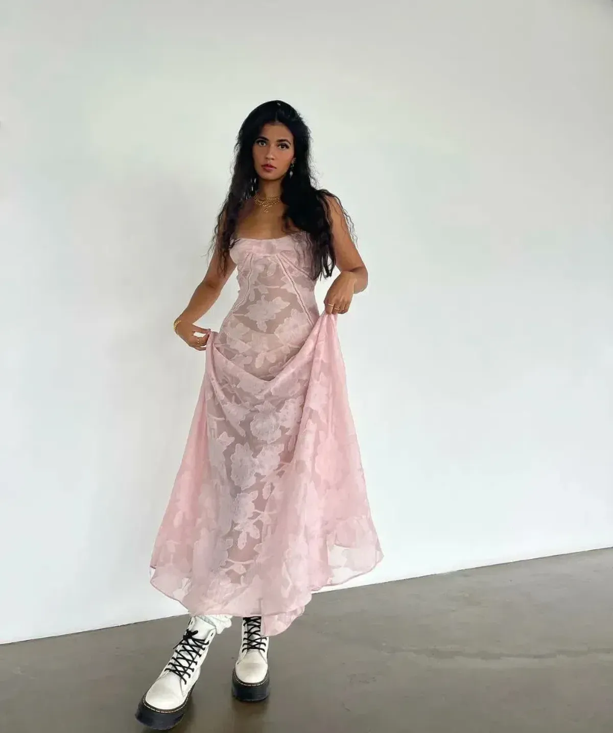 House of CB  Seren Dress Pink Size 8   - Image 10