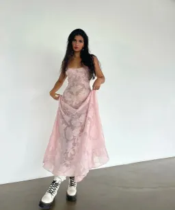 House of CB  Seren Dress Pink Size 8   for rent on The Volte - image 10