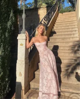 House of CB  Seren Dress Pink Size 8   for rent on The Volte - image 1