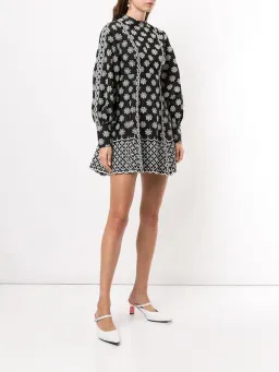 Alice Mccall Black Angels Sleeve Mini Dress Black/White Print Size 10 for rent on The Volte - image 3