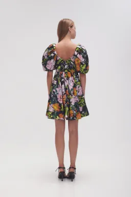 Aje Gabrielle Plunge Mini Dress Midnight Floral Size 8 for rent on The Volte - image 3